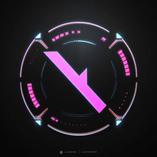 AI generated: logo with name "NV", cyberpunk style logo, light atmosphere, 8k, HD detail logo,  HDR logo, high res...