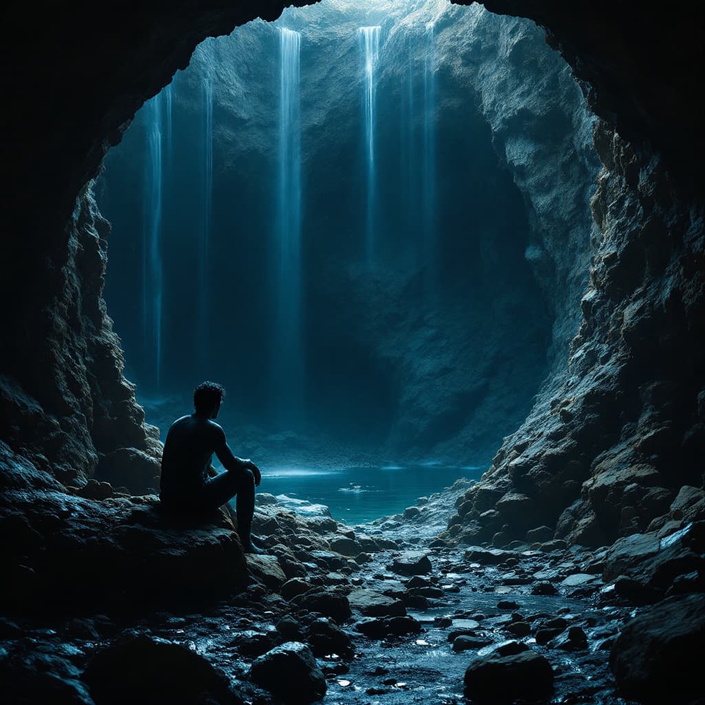 AI generated: Archit Prakash in a cave incredibly lost, 8k, HD, nanites