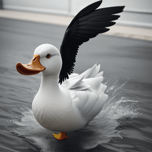 AI generated: unstable angry duck,  UHD, shot on a Sony A7III --ar 1:2 --style raw --stylize 250