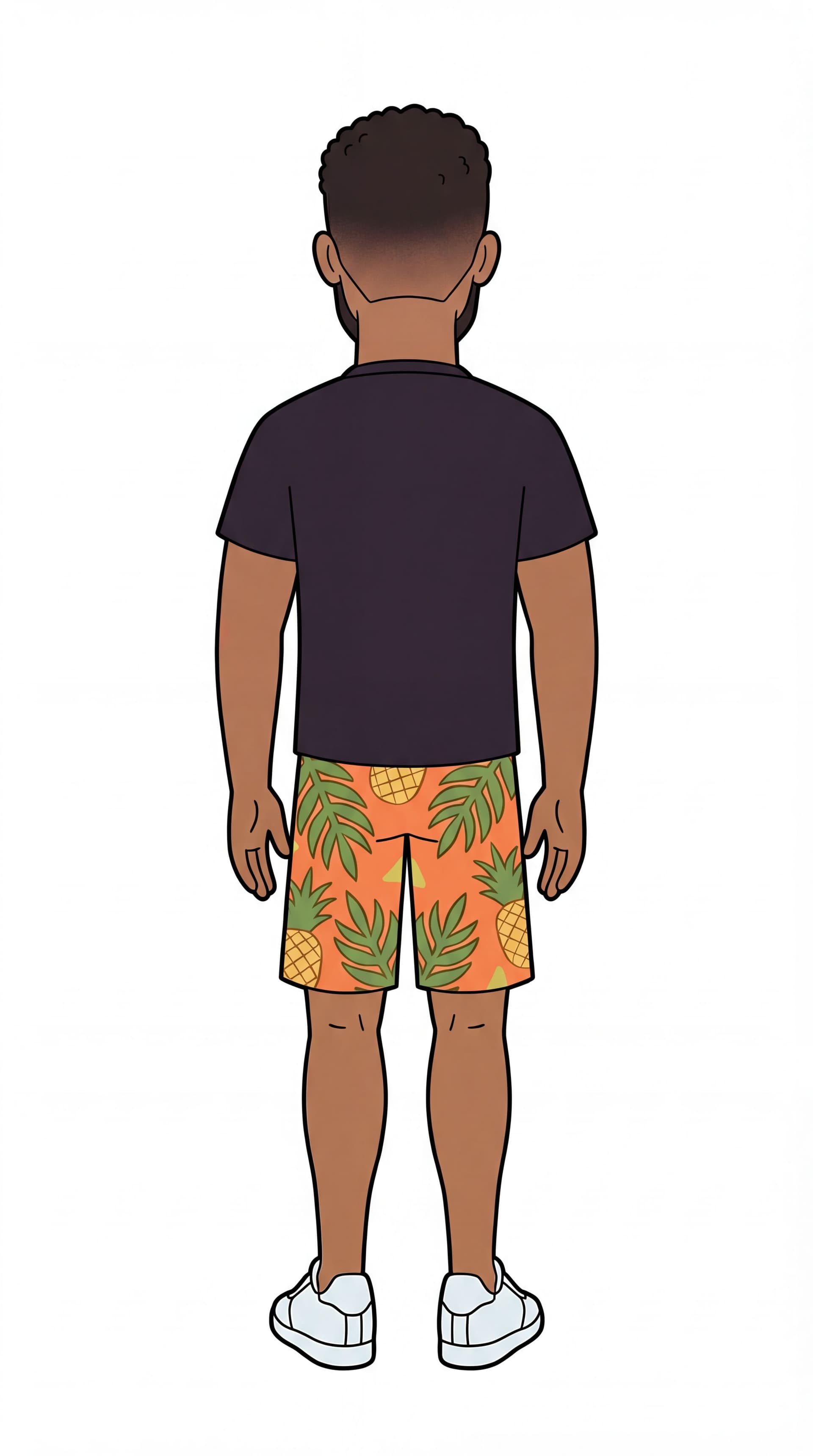 AI generated: Full rear  view" Symmetrical. Put white background.