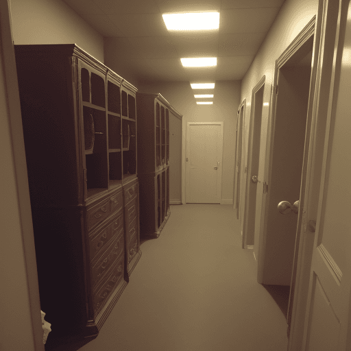 AI generated: backrooms