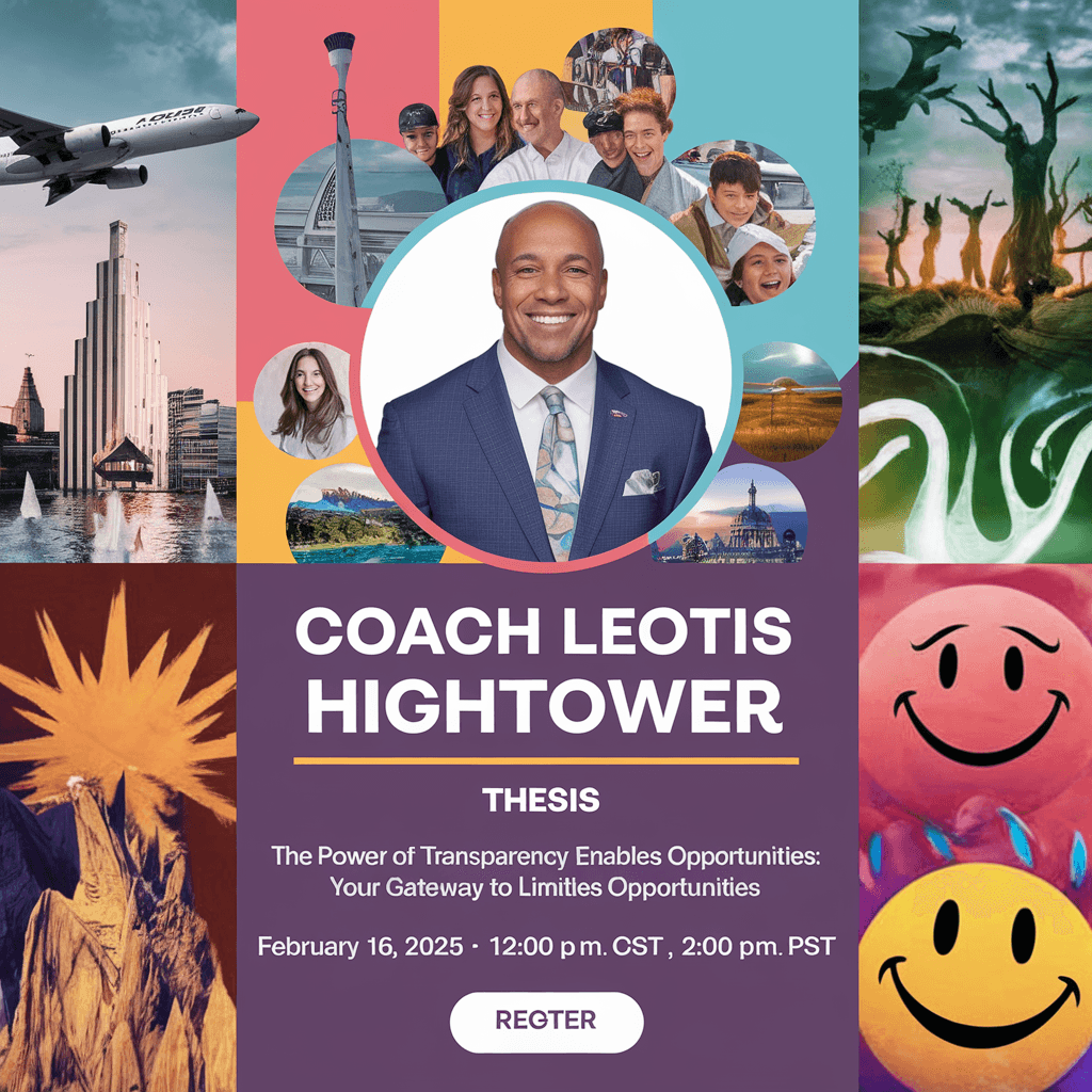 AI generated: **Prompt:**

Create a vibrant, motivational collage-style poster that prominently features **Coach L...