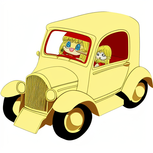 AI generated: car made of pasta  png,illustrator,anime,cartoon,