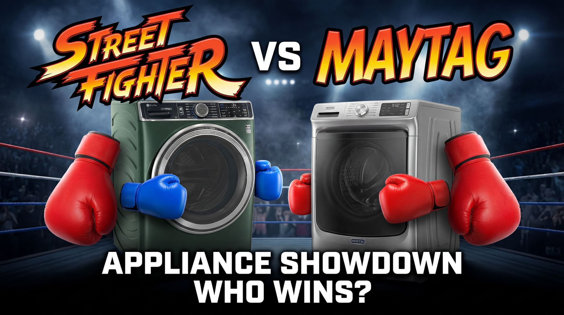 AI generated: Create a highly engaging youtube thumbnail for appliance brand retailer channel. Make is stand out, ...