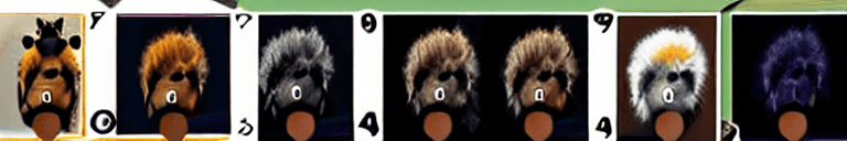 AI generated: furry, canid, Michiru, raccoon ears, two-tone hair, (animal nose:0.8), short hair, (raccoon tail:1.0...