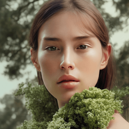 AI generated: woman portrait, masterpiece, high quality, solo focus, at a high angle, (perfect face: 1. 1) complex...