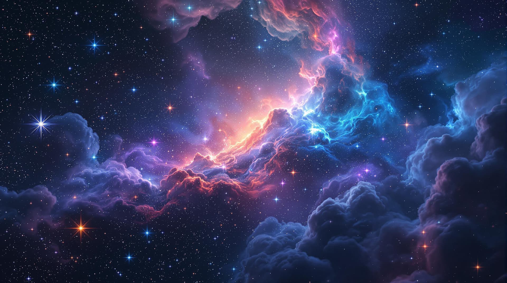 AI generated:  wonderful surreal  starscape cosmic super nova phenomena, in ultra close up view, made of photo rea...