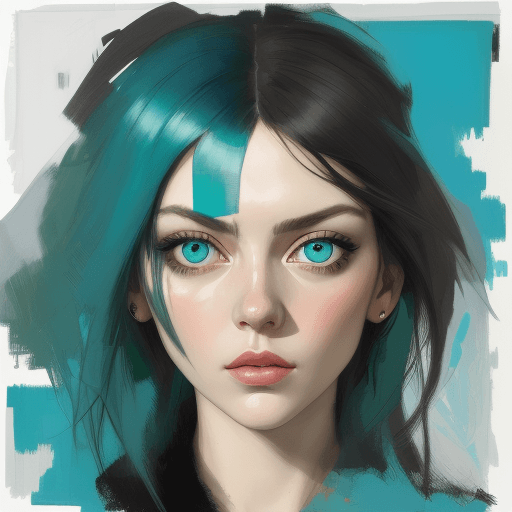 AI generated: print collage of a woman's face, with big green eyes, in the style of josef kote, grunge beauty, dai...