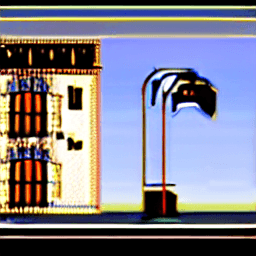 AI generated: taylor swift's likeness as a tall building 