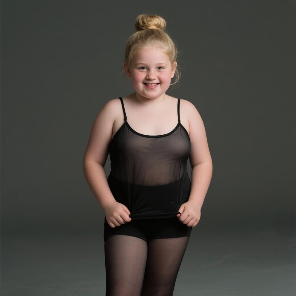 AI generated: Photo, high definition, full body shot head to toe of a young gorgeous 13 year old Irish female with...