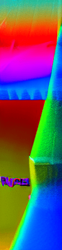 AI generated: 1 9 9 0 s bryce 3 d render of a surreal landscape with towering abstract structures and reflective s...