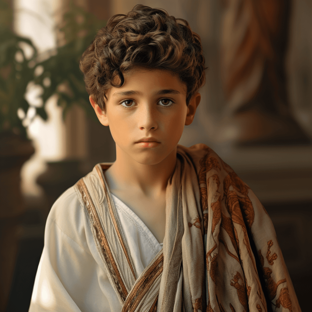 AI generated: Ultra realistic photo, young Marcus Aurelius, intricate, elegant, highly detailed, digital painting,...