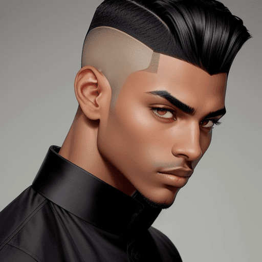 AI generated: 
- Height: Between 5 feet and 10 feet.
- Hair: Black with a low skin fade hairstyle. The low skin fa...