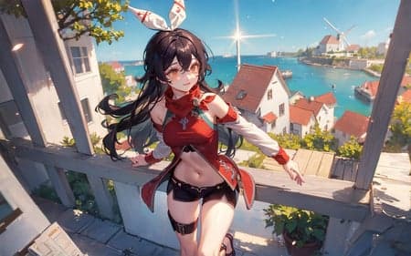 Amber Harpastum outfit (Genshin impact)