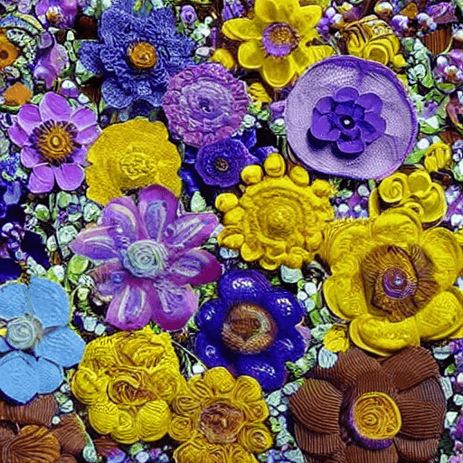 AI generated: This prompt describes a flower with different shapes and patterns of petals. Some flowers might have...