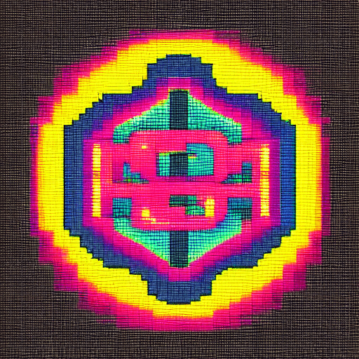 AI generated: logo,G, pixel art
