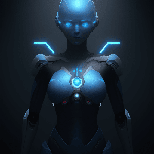 AI generated: a blue background, a high-performance rendering engine that produces realistic and stunning effects....