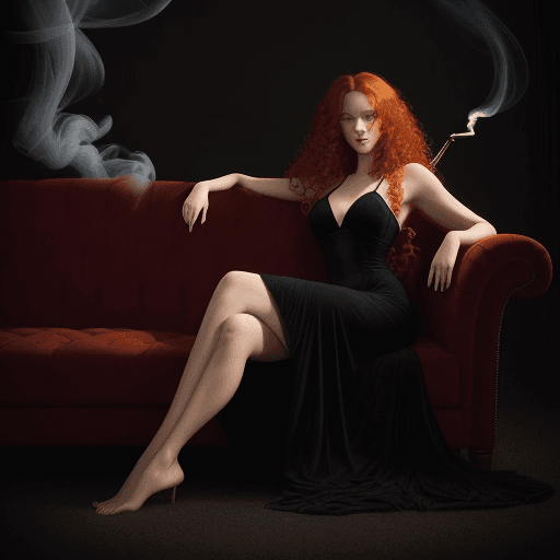 AI generated: full body photo ((extremely attractive) ) woman, photography, dimly lit room with a hazy atmosphere,...