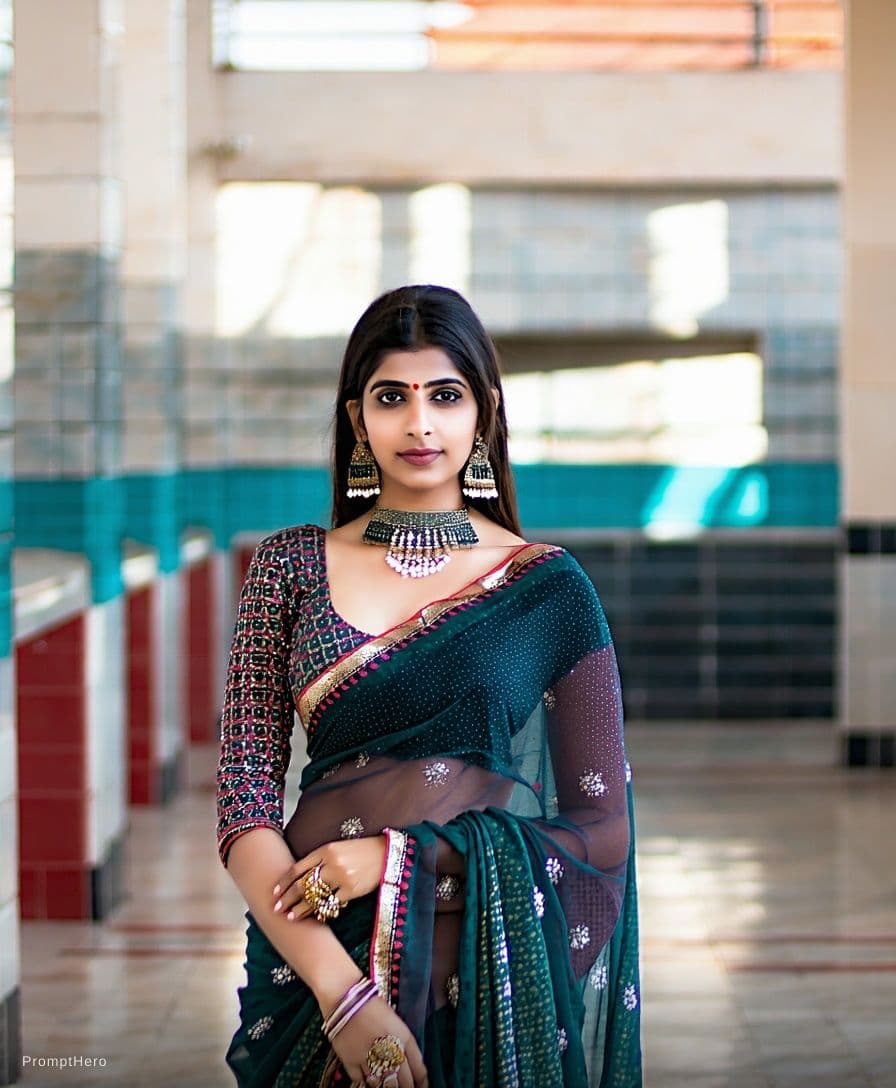 AI generated: Desi aunty hot in saree