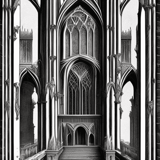 AI generated: A gothic art style image, ultra quality, ultra detailed, 12k