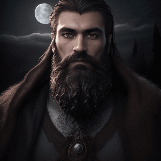 AI generated: portrait of a Tatar, 40 years old, tall, small beard, small, narrow, brown, deep-set eyes, severe, m...