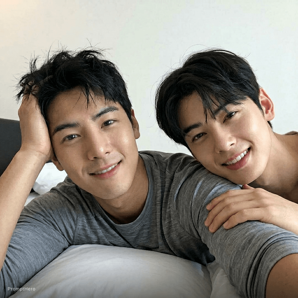 AI generated: Change the face of the person in the picture to the face of cha eun woo