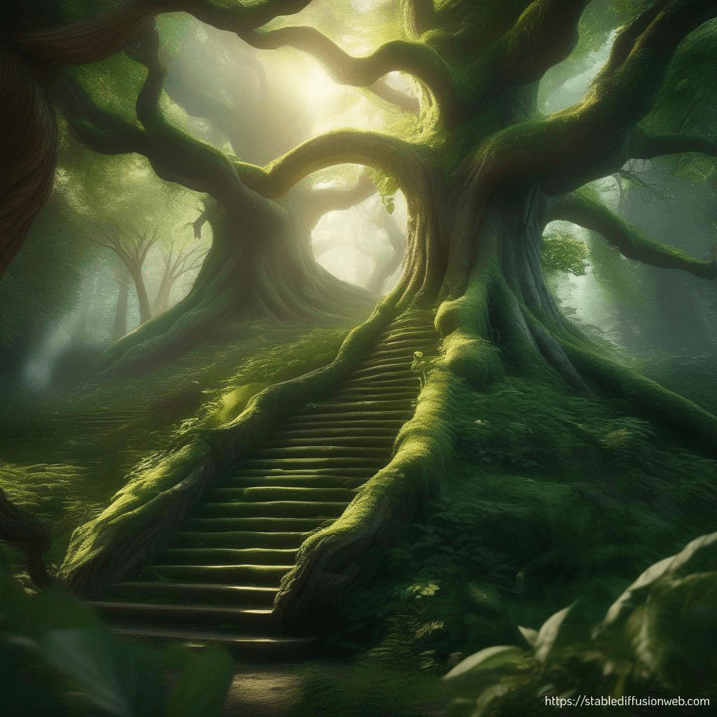 AI generated: Escape into the heart of nature with this enchanting 8K CG unity wallpaper, capturing the essence of...