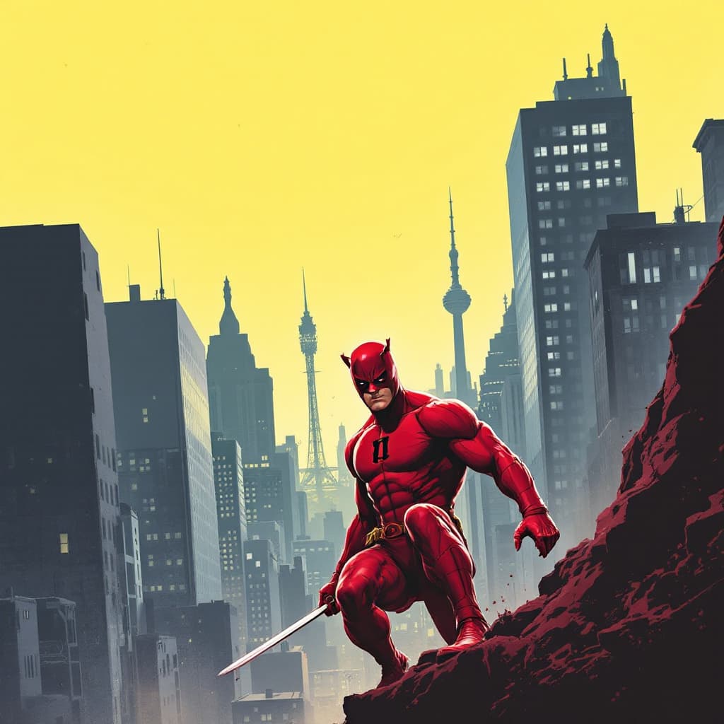 AI generated: Daredevil Marvel comics 