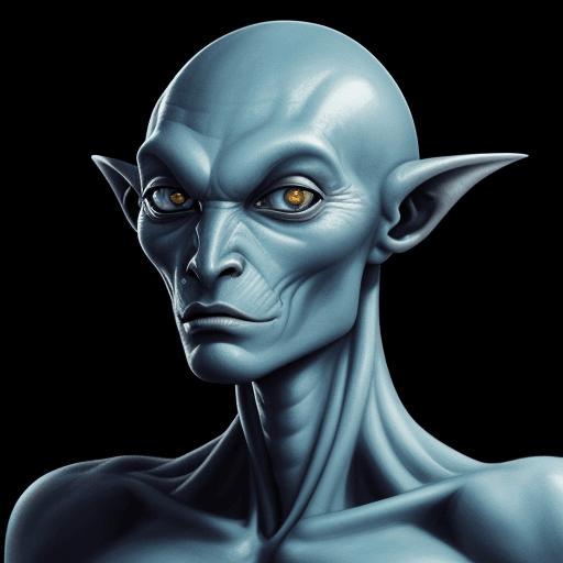 AI generated: a human alien hybrid