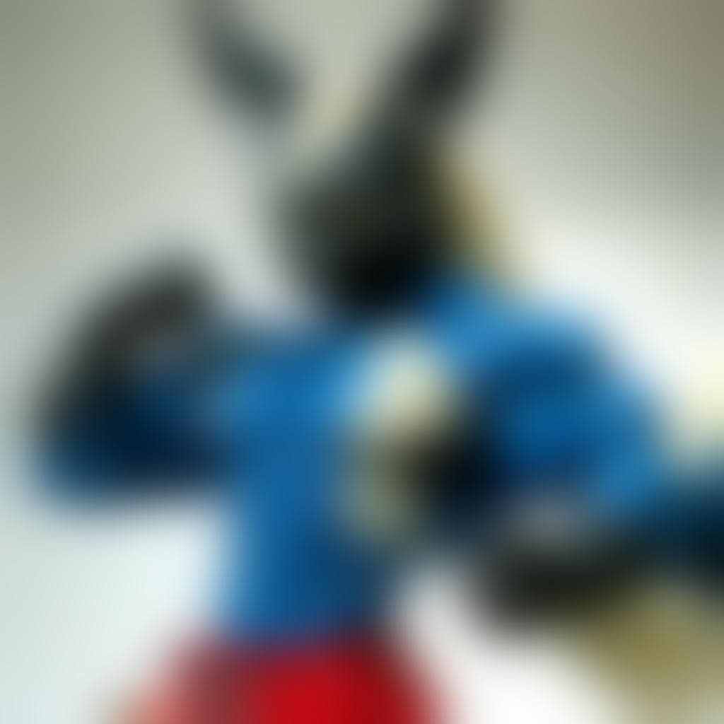 AI generated: Furry, Lucario, muscular, abs, flexing

