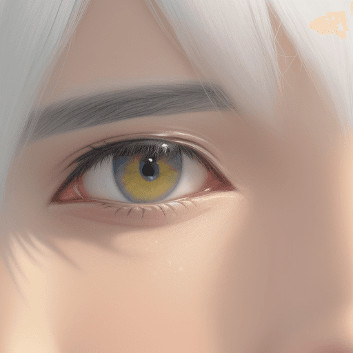 AI generated: what is summer's color, by Catallia Vasquez painting, shallow silver white, face close up, --s 400, ...