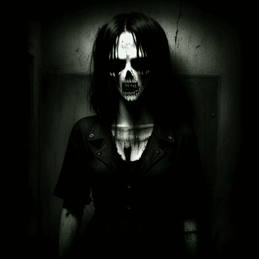 AI generated: dark, horror, retro, grunge