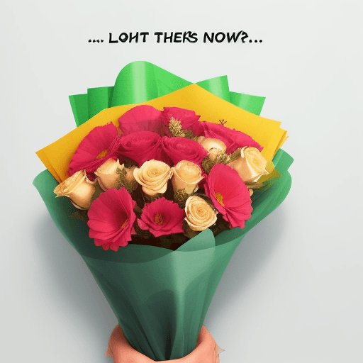AI generated: put some flowers on the next text "MAYRA"