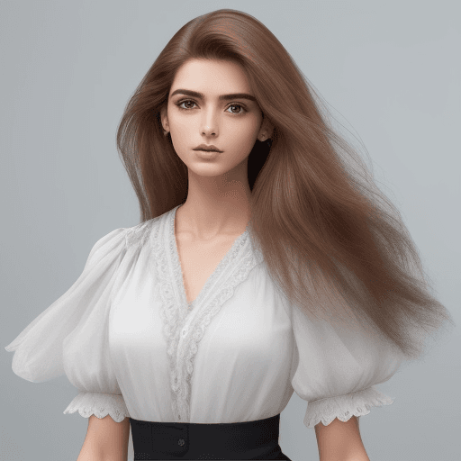 AI generated: “Fashion close of black model, black hair, dimensional light, completely symmetrical, with outdoorwe...