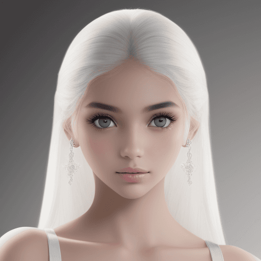 AI generated: modelos primer plano en estudio fotografico fondo blanco