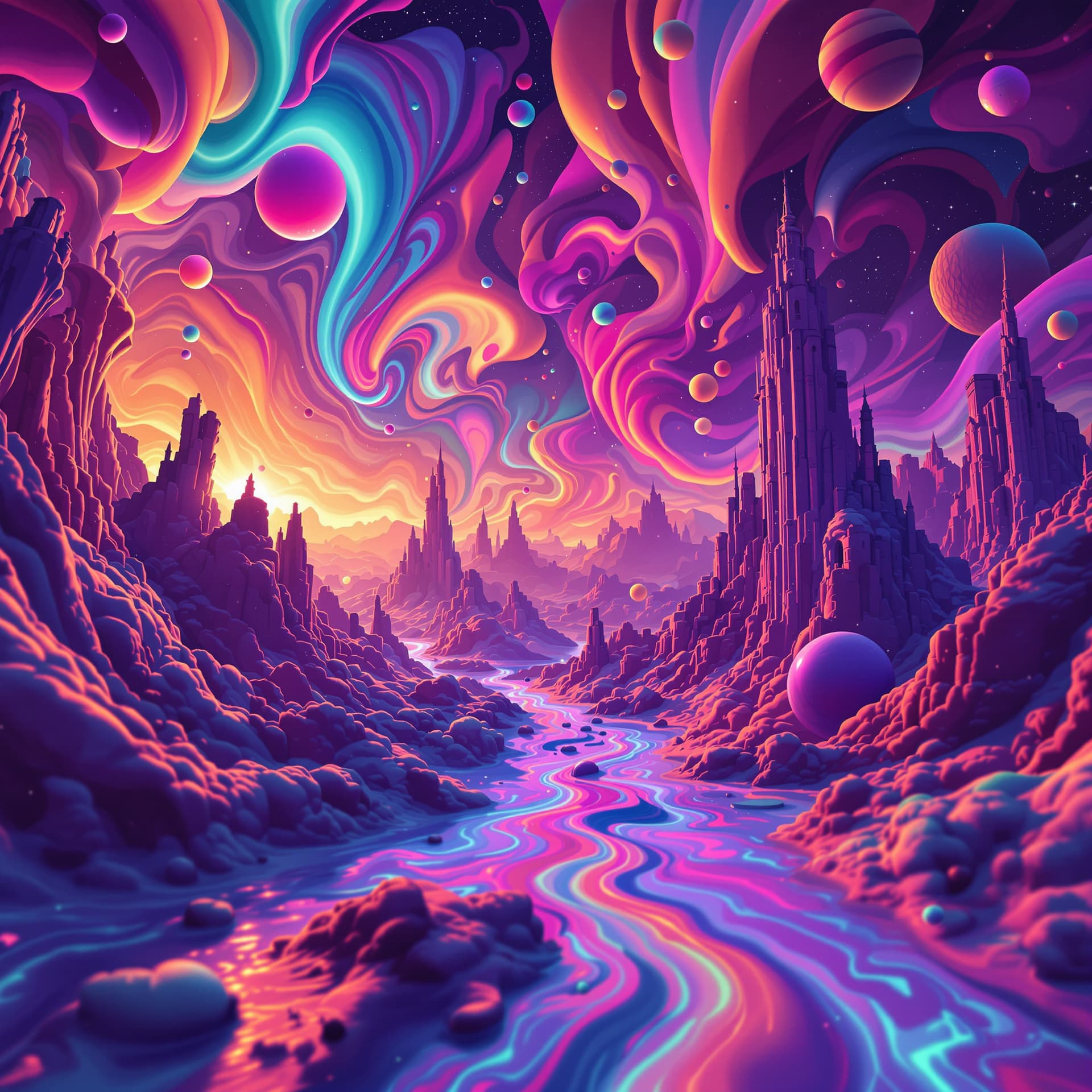 AI generated: Psychedelic, surreal. 8k resolution, something very different. 