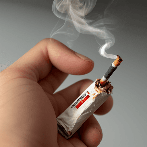 AI generated: pocket of cigarette full of cigarette ash