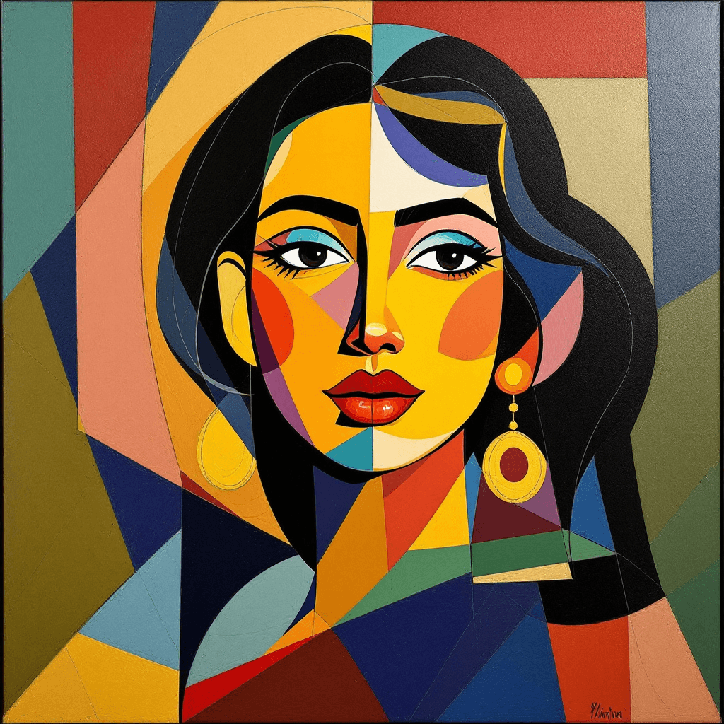 AI generated: crea "Una mujer latina, con rasgos faciales distintivos y una expresión serena”: renderizada en el e...