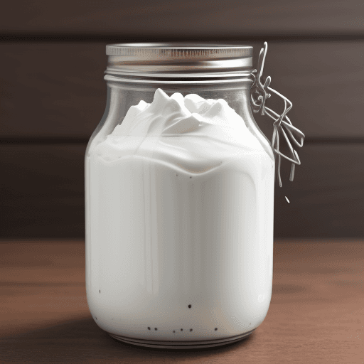 AI generated: a jar of yogurt