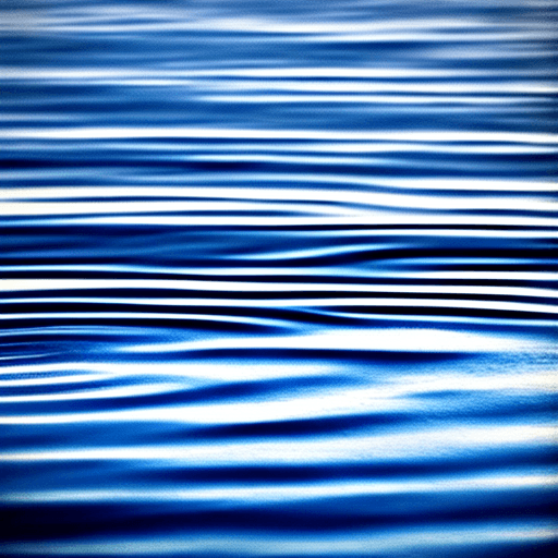 AI generated: ripples in water.  silhouette. soft focus.