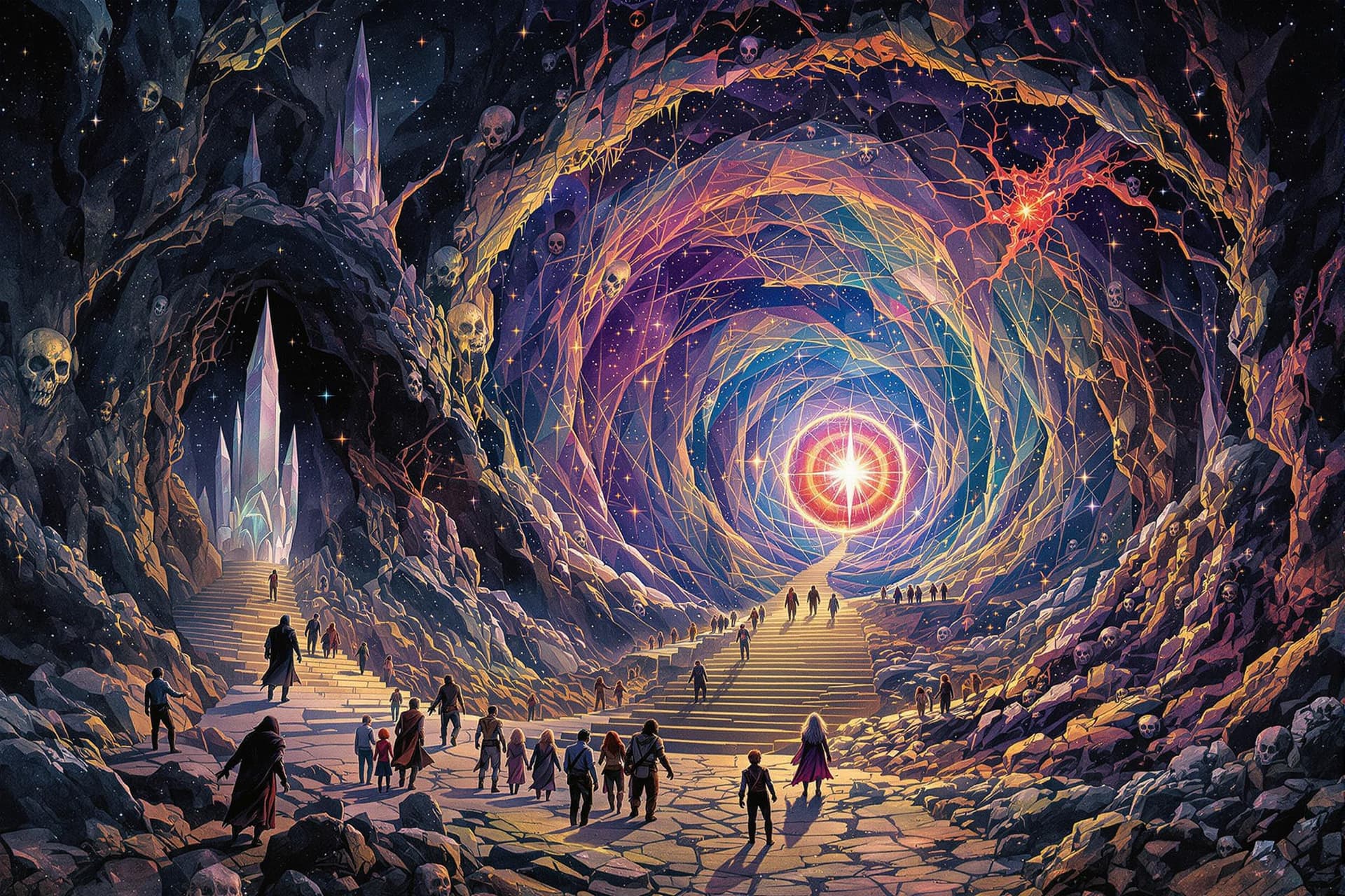 AI generated: The mesmerizing world of 'Ghost Entrance' the beginning an Epic Entrance, where elemental forces of ...
