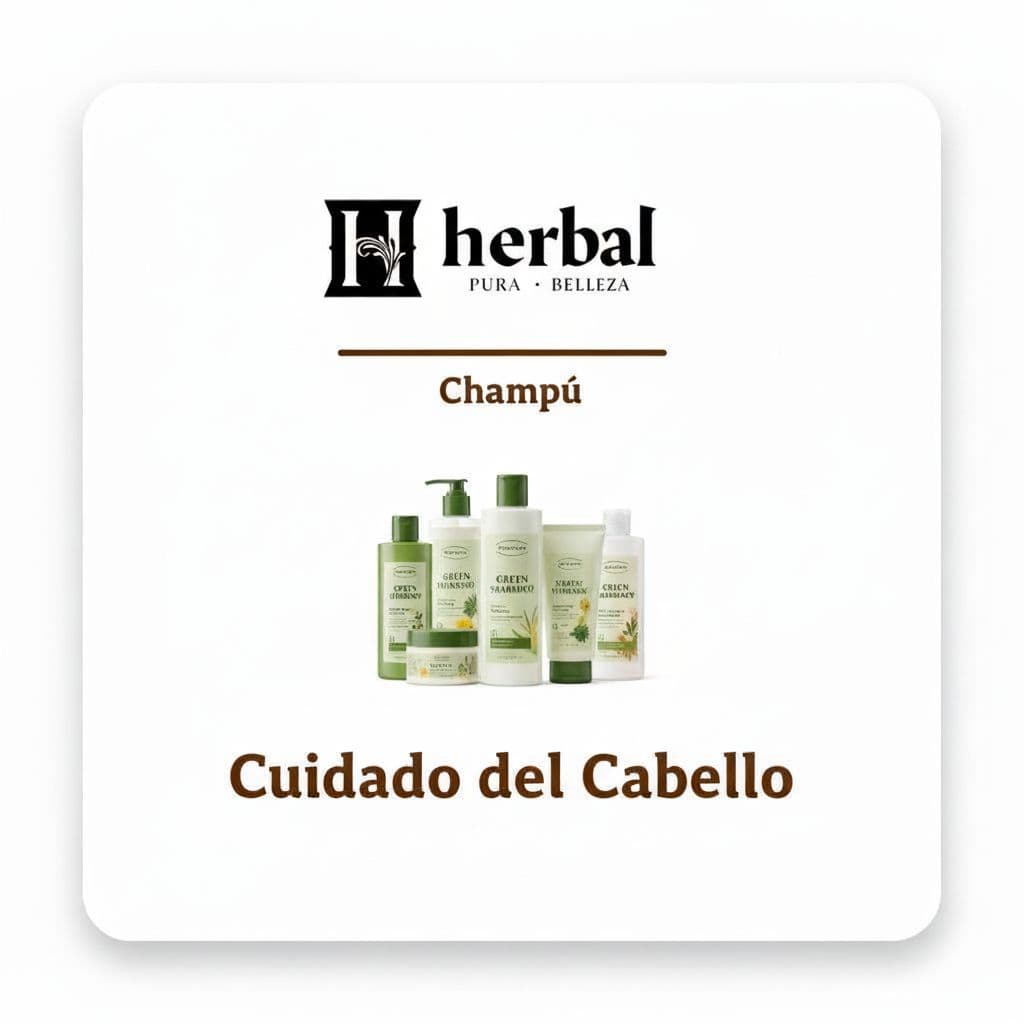 AI generated: remove the words "Green Pharmacy" and use the input image with the words "Herbal Pura Belleza" to cr...