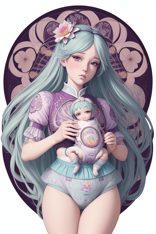 AI generated: (masterpiece, top quality, best, official art, ABDL, disposable diaper, beautiful and aesthetic:1.2)...