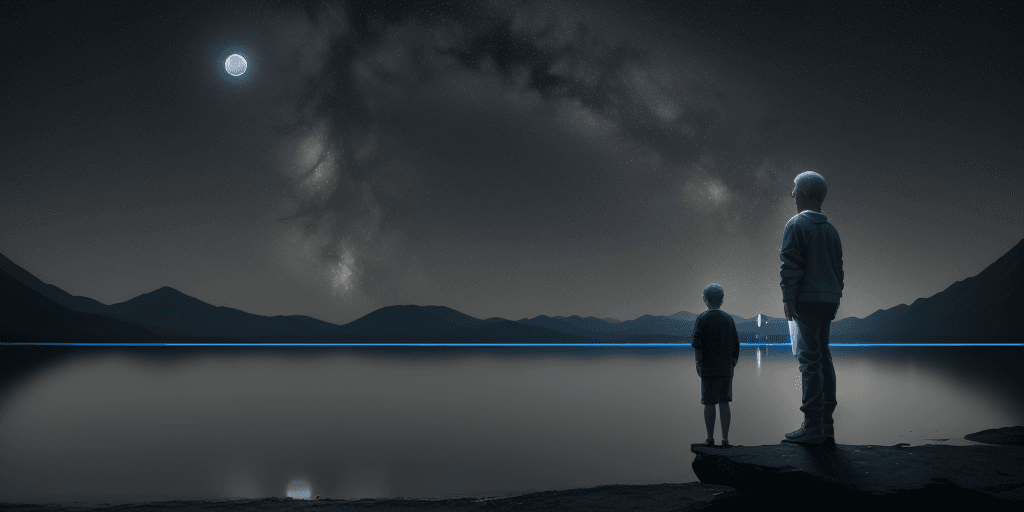 AI generated: Raw photo, detail, fujifilmxt3, ray tracing, 8k uhd, hdr, a computer game player stands on the shore...