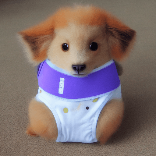 AI generated: Eevee wearing a diaper