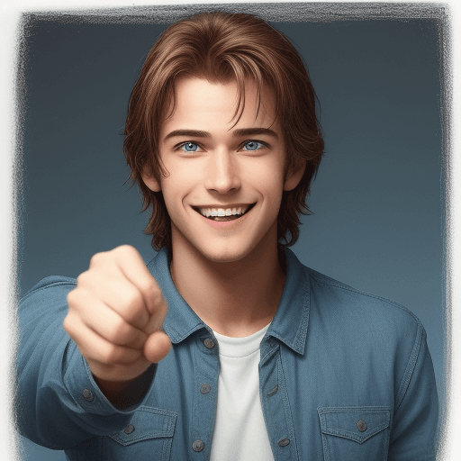 AI generated: like movie, man, told, smile, awesome