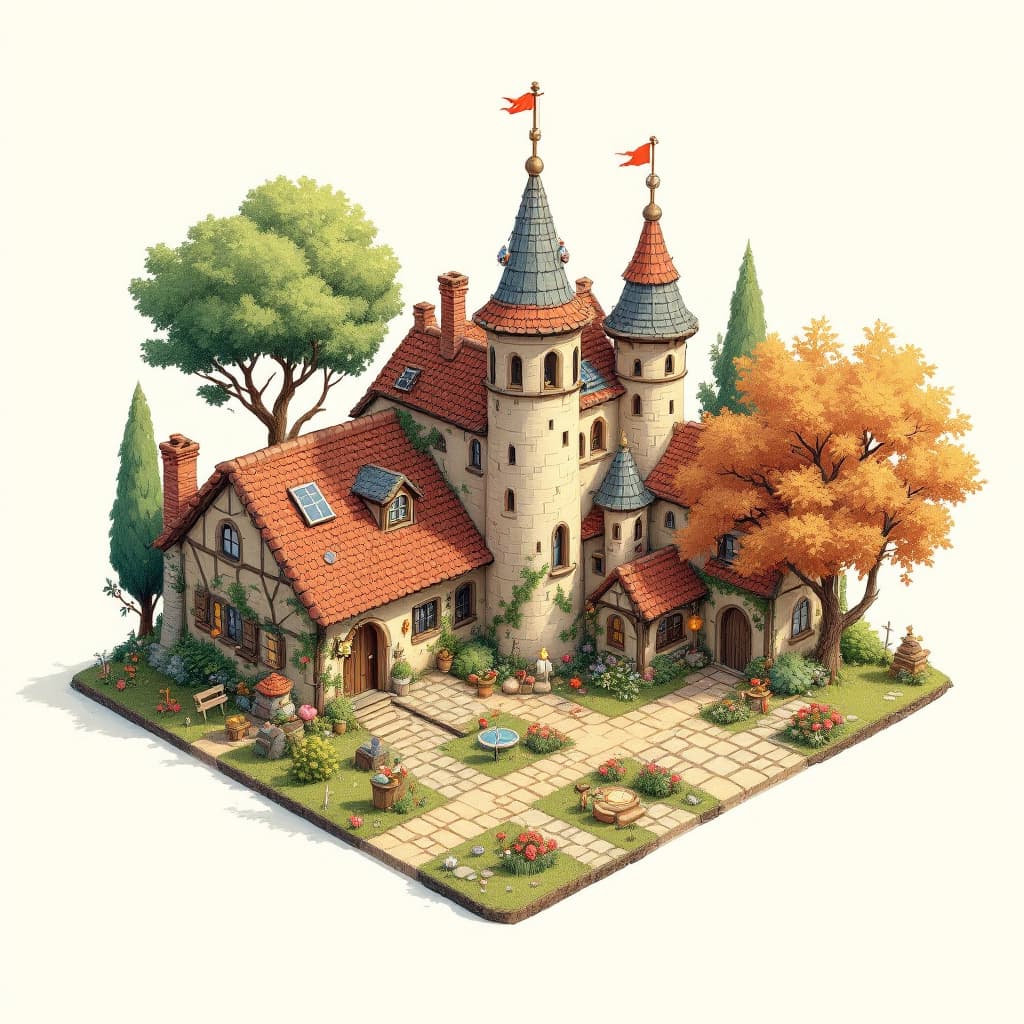 AI generated: Create a fairy tale-like village that runs on free energy. Be creative
