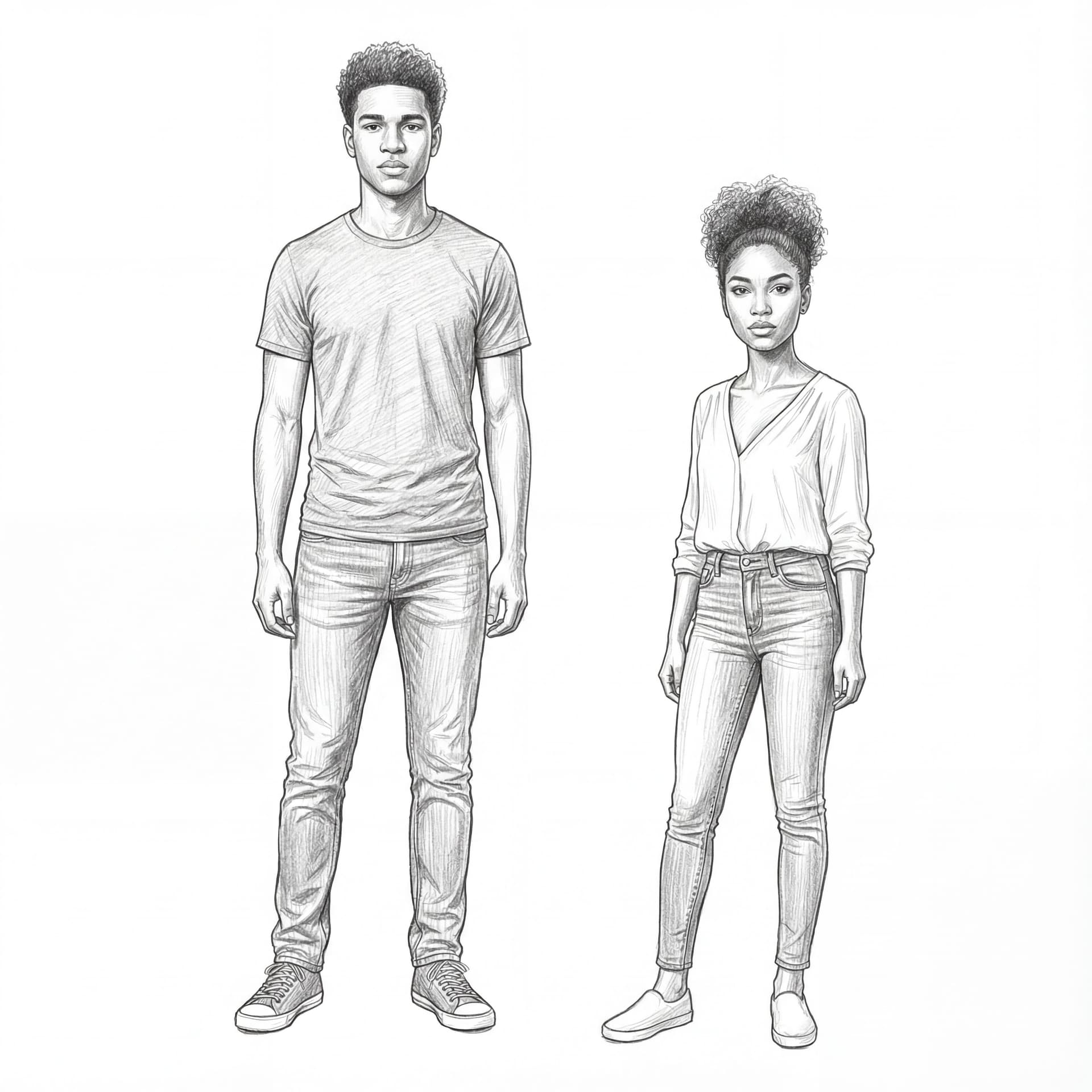 AI generated: Replace with white background. And create them in Realistic Pencil Sketch Illustrations" to generate...