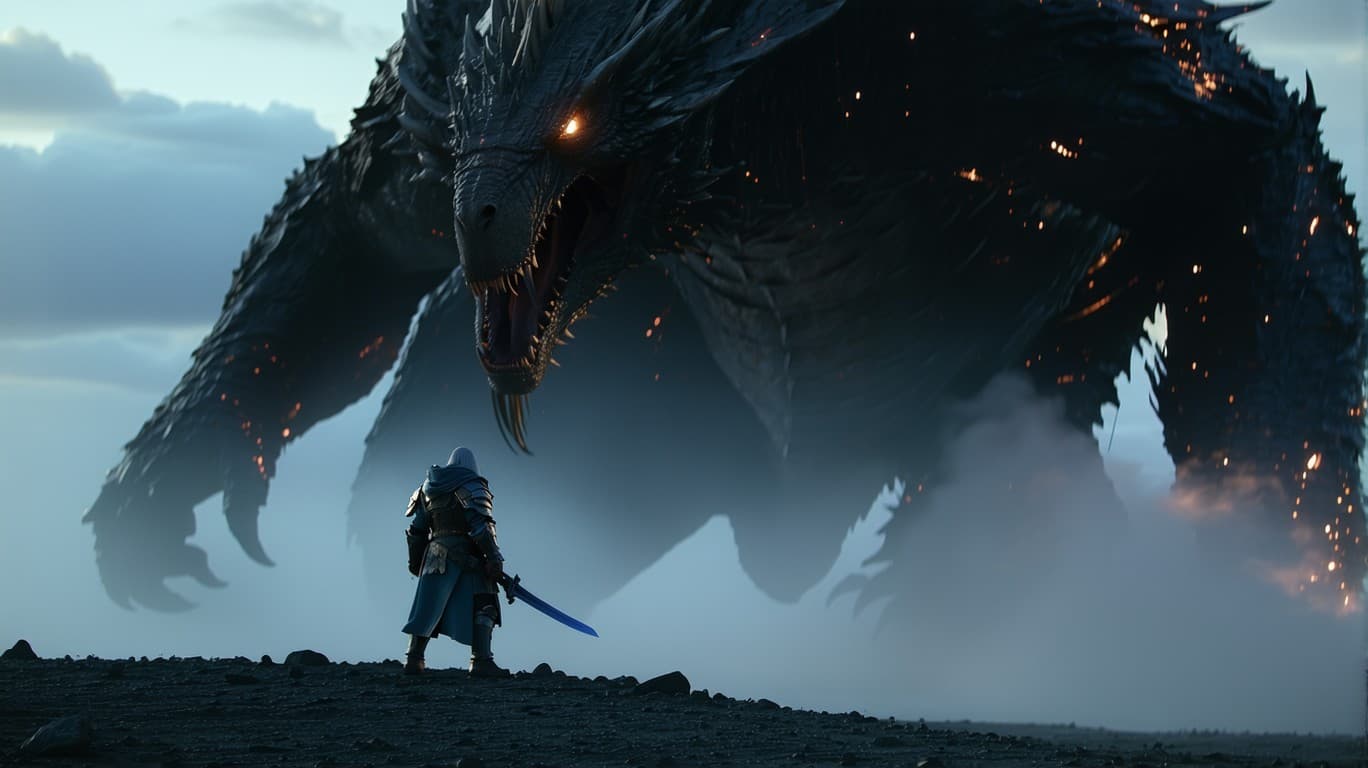 AI generated: The image is captured with a Sony A7R V camera, looking epic and cinematic.