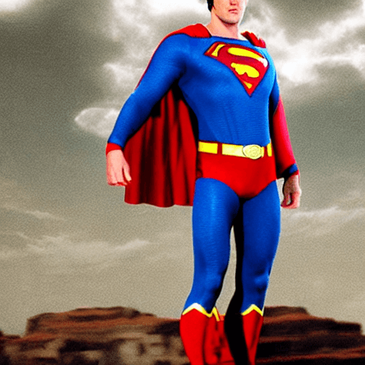 AI generated: nicolas cage as superman